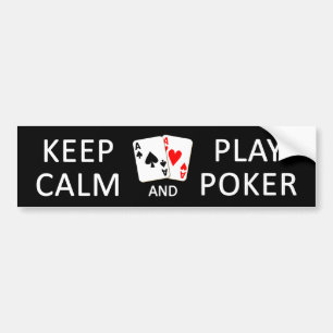 LUGNA BEHÅLLA & LEKPOKERbildekal Bildekal