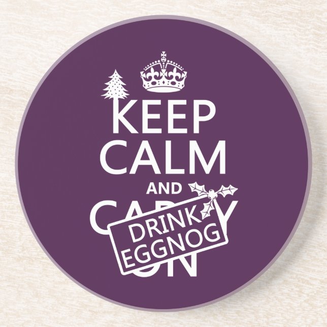 Lugna behålla och drinkEggnog (skräddarsy färger), Underlägg (Framsidan)