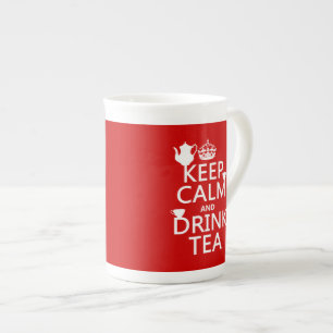 Lugna behålla och drinkTea - allt färgar Benporslin Mugg