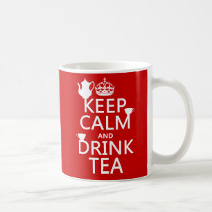 Lugna behålla och drinkTea - allt färgar Kaffemugg