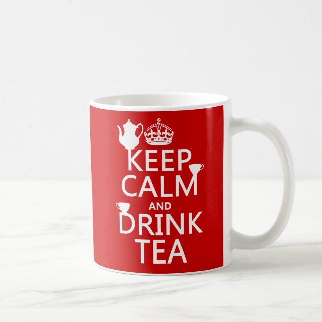 Lugna behålla och drinkTea - allt färgar Kaffemugg (Höger)