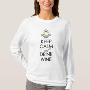 Lugna behålla och drinkvin tee
