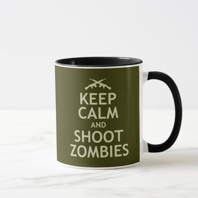 Lugna behålla och forZombies Mugg (Höger)
