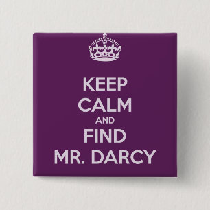 Lugna behålla och fynd Herr Darcy Jane Austen Knapp