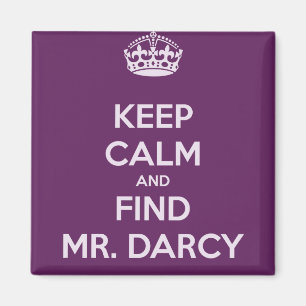 Lugna behålla och fynd Herr Darcy Jane Austen Magnet