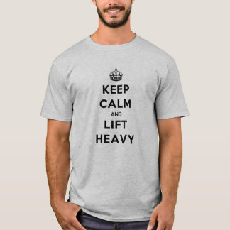 Lugna behålla och hissskurkroll tee shirt