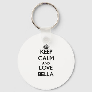 Lugna behålla och kärlek Bella Nyckelring