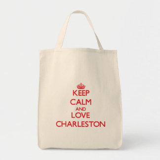 Lugna behålla och kärlek Charleston Tygkasse