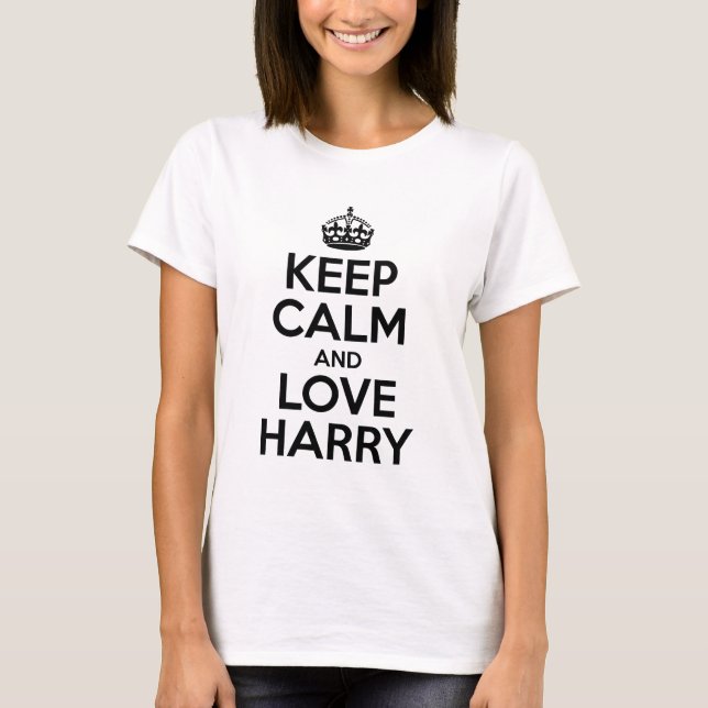 Lugna behålla och kärlek Harry Tee (Framsida)