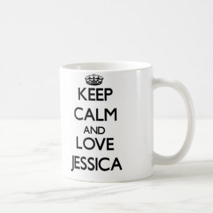 Lugna behålla och kärlek Jessica Kaffemugg