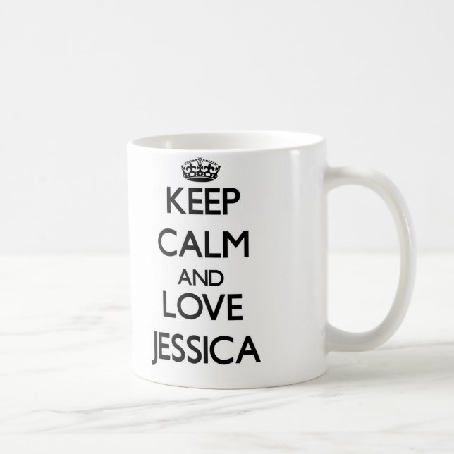 Lugna behålla och kärlek Jessica Kaffemugg (Höger)