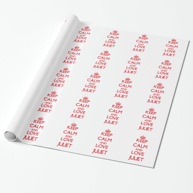 Lugna behålla och kärlek Juliet Presentpapper (Utrullad)