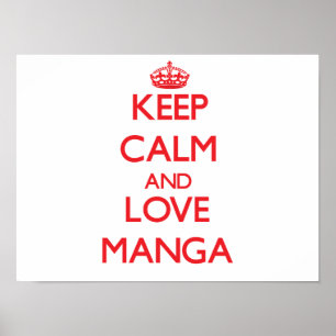 Lugna behålla och kärlek Manga Poster