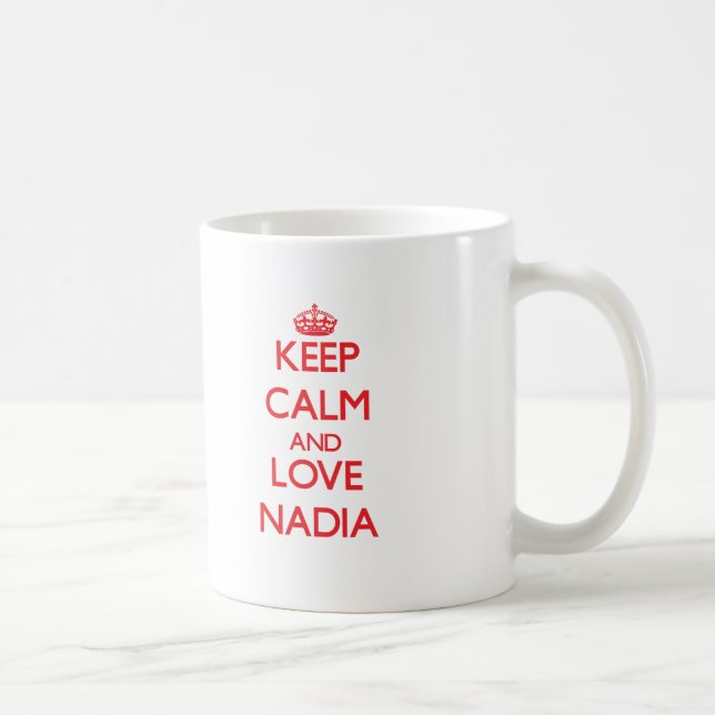 Lugna behålla och kärlek Nadia Kaffemugg (Höger)