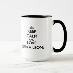 Lugna behålla och kärlek Sierra Leone Mugg