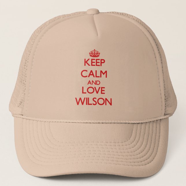 Lugna behålla och kärlek Wilson Keps (Framsida)