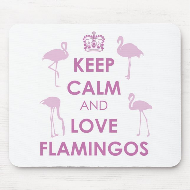 Lugna behålla och kärlekFlamingos Musmatta (Framsidan)