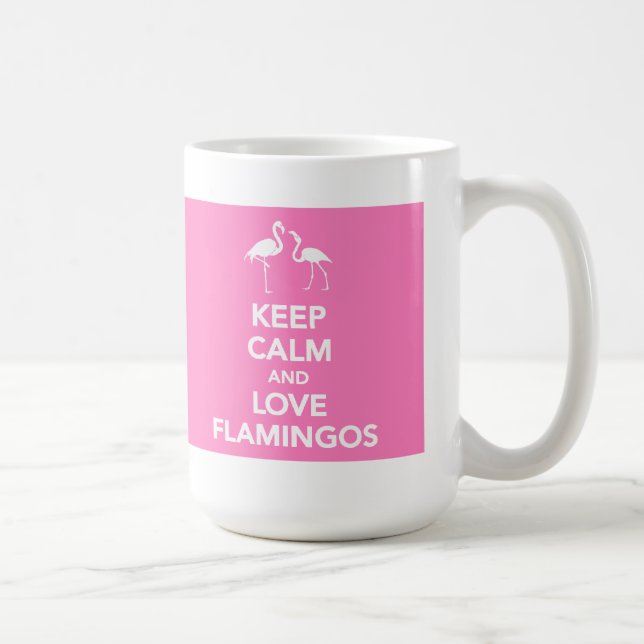 Lugna behålla och kärlekFlamingosmugg Kaffemugg (Höger)