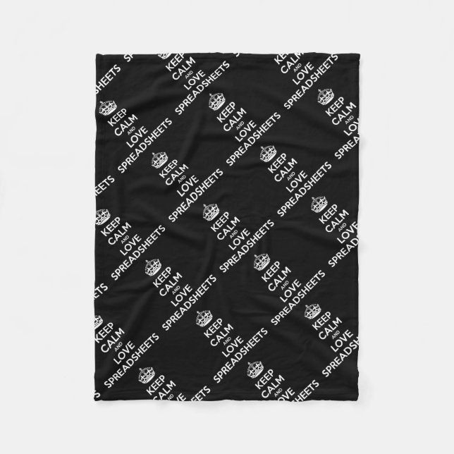 LUGNA BEHÅLLA OCH KÄRLEKRÄKNEARK FLEECEFILT (Framsidan)