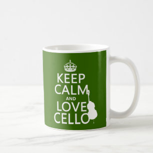 Lugna behålla och kärlekvioloncell (någon kaffemugg