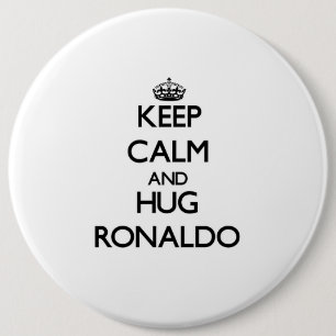Lugna behålla och kram Ronaldo Knapp