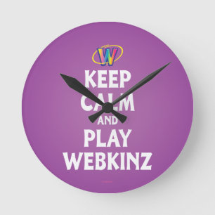 Lugna behålla och lek Webkinz Rund Klocka