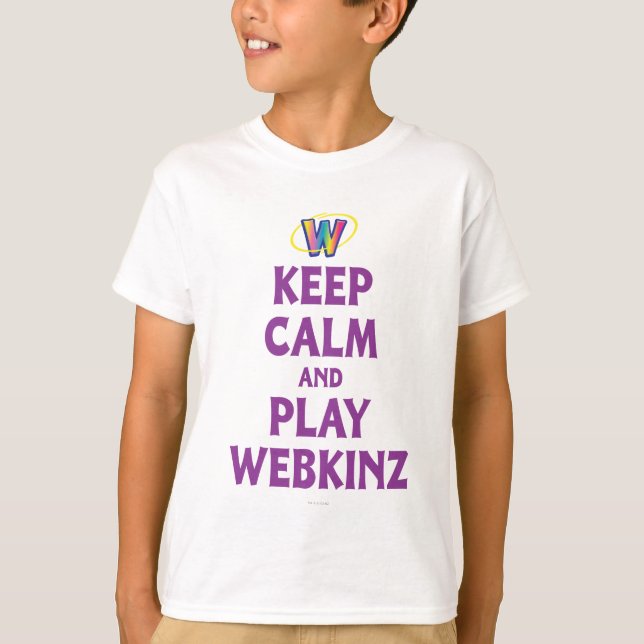 Lugna behålla och lek Webkinz Tee Shirt (Framsida)