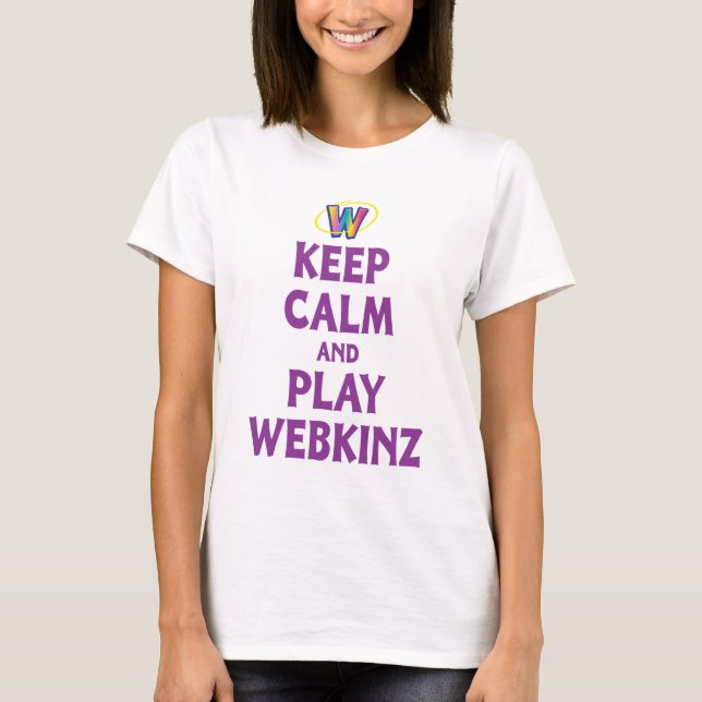 Lugna behålla och lek Webkinz Tee Shirt (Framsida)