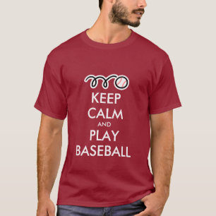 Lugna behålla och lekbaseballt-skjorta tröja