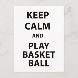Lugna behålla och lekbasket vykort