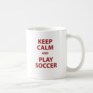 Lugna behålla och lekfotboll kaffemugg