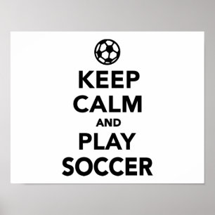 Lugna behålla och lekfotboll poster