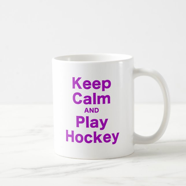 Lugna behålla och lekhockey kaffemugg (Höger)
