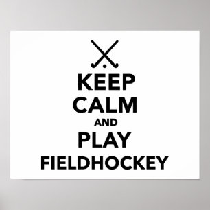 Lugna behålla och leklandhockey poster