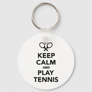 Lugna behålla och lektennis nyckelring