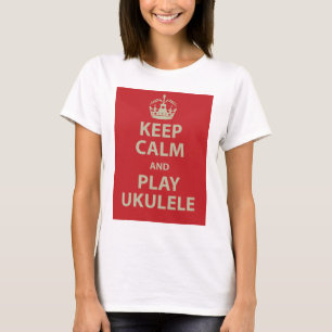 Lugna behålla och lekUkulele T Shirt