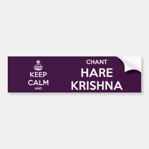 Lugna behålla och ramsaHare Krishna Bildekal