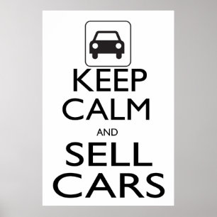 Lugna behålla och Sellbilar Poster