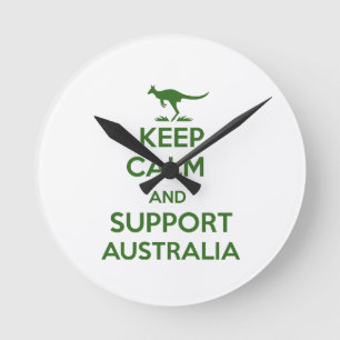 Lugna behålla och service Australien Rund Klocka