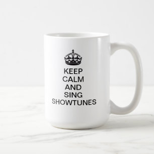 Lugna behålla och sjunga Showtunes Kaffemugg