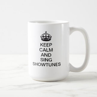 Lugna behålla och sjunga Showtunes Kaffemugg