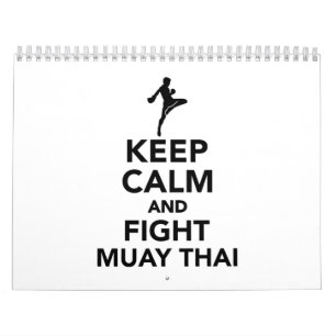 Lugna behålla och slagsmål thailändska Muay Kalender