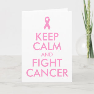 Lugna behålla och slagsmålcancerkort kort