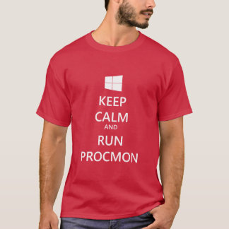 Lugna behålla och springa ProcMon Tee