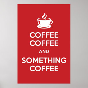 Lugna kaffeaffisch för behålla poster