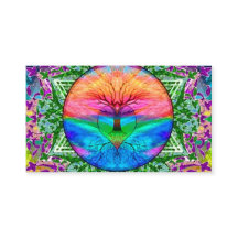 Lugna livets träd i regnbågefärger