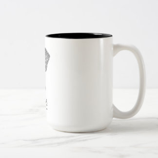 Lugna mosaisk konstnär för behålla Två-Tonad mugg