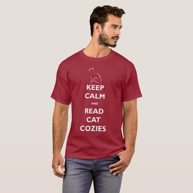 Lugna och läst kattett slags tvåsittssoffamanar t-shirt (Hel framsida)