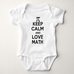 Lugna Pi-behålla och kärlekmathslogan T Shirt