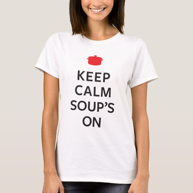 Lugna soppa för behålla på t-shirt (Framsida)